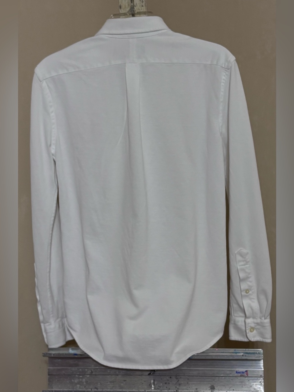 Polo by Ralph Lauren Knit White Long-Sleeve Button-Down Oxford Embroidered Pony - Picture 7 of 13